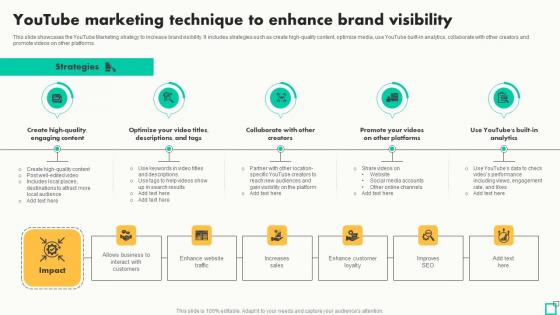 Youtube Marketing Technique To Enhance Brand Innovative Tactics For Revving Up Strategy SS Youtube Marketing Technique To Enhance Brand Innovative Tactics For Revving Up Strategy SS