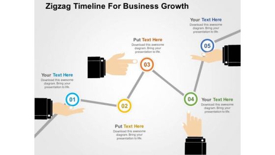 Zigzag Timeline For Business Growth PowerPoint Template
