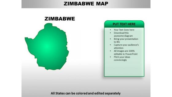 Zimbabwe PowerPoint Maps