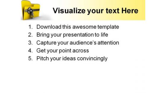 Zip Folder Computer PowerPoint Backgrounds And Templates 0111