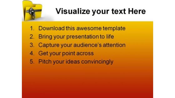 Zip Folder Computer PowerPoint Backgrounds And Templates 0111