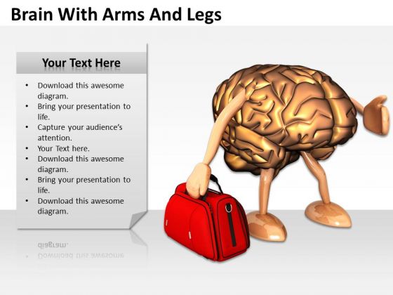 0814 Stock Photo 3d Brain Holding Red Bag PowerPoint Slide 0814 Stock Photo 3d Brain Holding Red Bag PowerPoint Slide