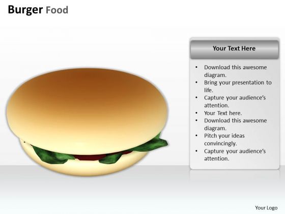 0814 Stock Photo Illustration Of Burger Junk Food PowerPoint Slide 0814 Stock Photo Illustration Of Burger Junk Food PowerPoint Slide