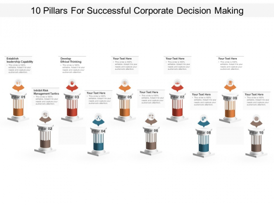 10 Pillars For Successful Corporate Decision Making Ppt PowerPoint Presentation File Background Images PDF 10 Pillars For Successful Corporate Decision Making Ppt PowerPoint Presentation File Background Images PDF