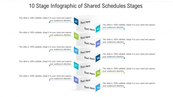 10 Stage Infographic Of Shared Schedules Stages Ppt PowerPoint Presentation Ideas Good PDF