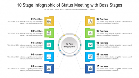 10 Stage Infographic Of Status Meeting With Boss Stages Ppt PowerPoint Presentation Infographic Template Outfit PDF 10 Stage Infographic Of Status Meeting With Boss Stages Ppt PowerPoint Presentation Infographic Template Outfit PDF