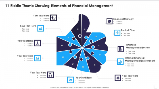 11 Riddle Thumb Showing Elements Of Financial Management Demonstration PDF