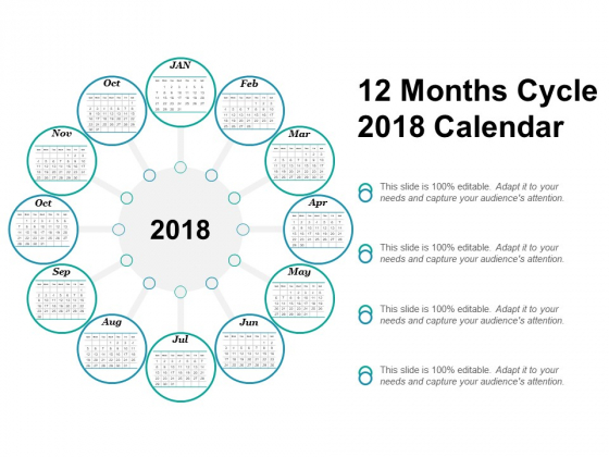 12 Months Cycle 2018 Calendar Ppt Powerpoint Presentation File Format Ideas 12 Months Cycle 2018 Calendar Ppt Powerpoint Presentation File Format Ideas