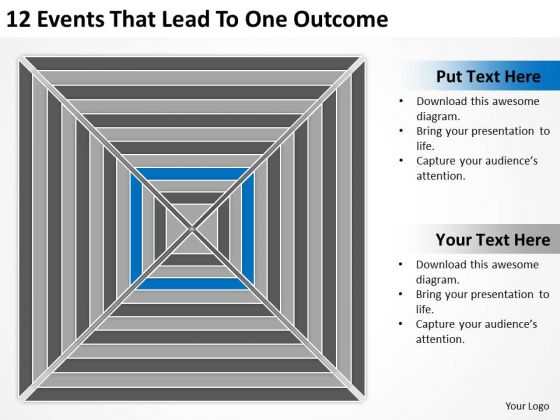12 Events That Lead To One Outcome Ppt Professional Business Plan Writers PowerPoint Templates 12 Events That Lead To One Outcome Ppt Professional Business Plan Writers PowerPoint Templates