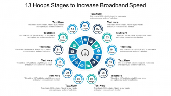 13 Hoops Stages To Increase Broadband Speed Ppt PowerPoint Presentation File Designs PDF Slide 1
