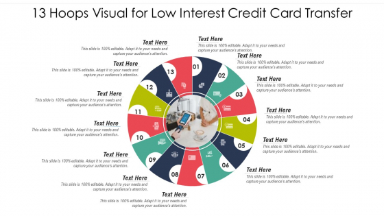 13 Hoops Visual For Low Interest Credit Card Transfer Ppt PowerPoint Presentation Gallery Show PDF