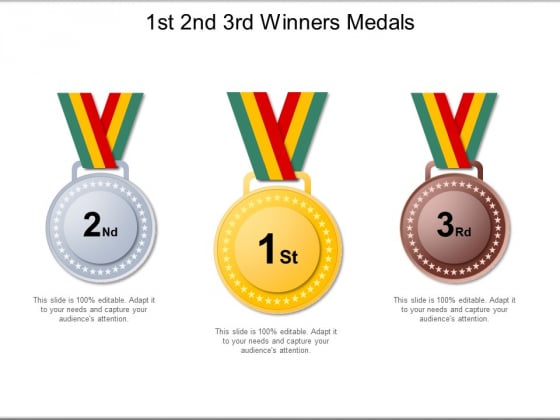 1St 2Nd 3Rd Winners Medals Ppt PowerPoint Presentation Ideas Themes