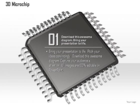 1 3d Image Of A Microchip Microprocessor With Connections Coming Out Cpu Gpu Ppt Slides 1 3d Image Of A Microchip Microprocessor With Connections Coming Out Cpu Gpu Ppt Slides