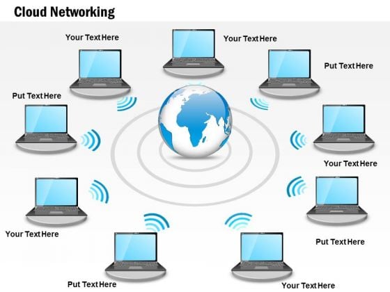 1 Cloud Networking Shown By Globe And Computer Connected Over Wireless Ppt Slide 1 Cloud Networking Shown By Globe And Computer Connected Over Wireless Ppt Slide