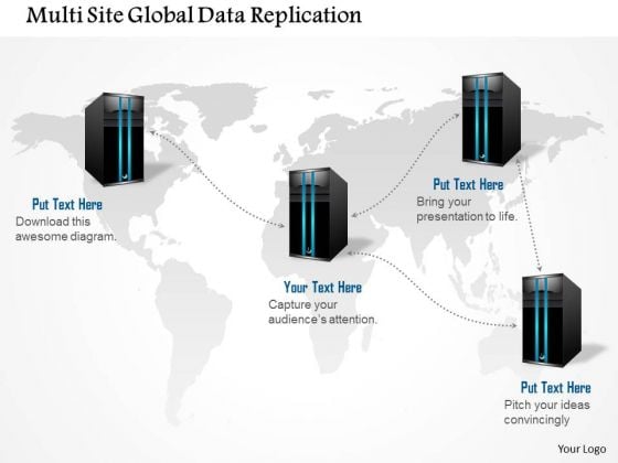 1 Multi Site Global Data Replication Storage Networking Between Data Centers Ppt Slide