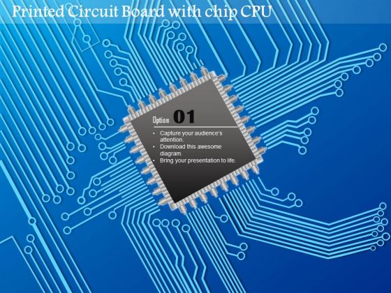 1 Printed Circuit Board Pcb With Chip Cpu In The Middle And Copper Connections Ppt Slides 1 Printed Circuit Board Pcb With Chip Cpu In The Middle And Copper Connections Ppt Slides