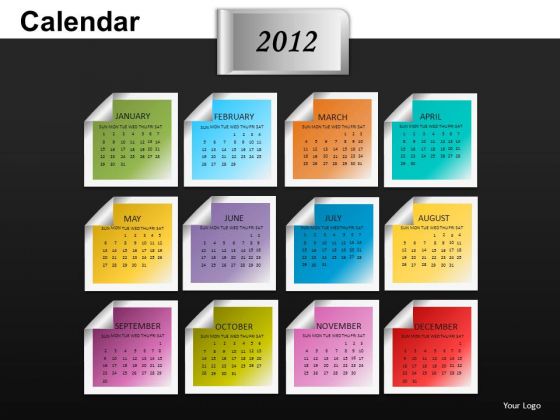 2012 Calendar PowerPoint Slides