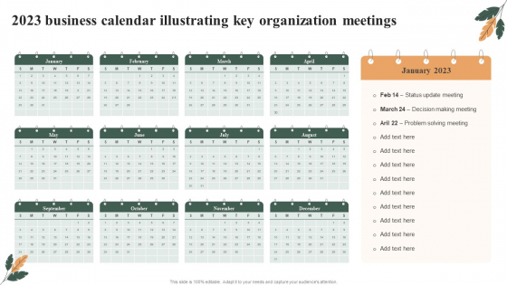 2023 Business Calendar Illustrating Key Organization Meetings Inspiration PDF 2023 Business Calendar Illustrating Key Organization Meetings Inspiration PDF
