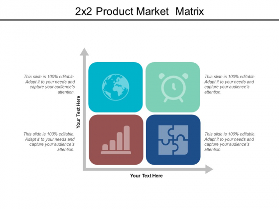 2X2 Product Market Matrix Ppt PowerPoint Presentation File Elements