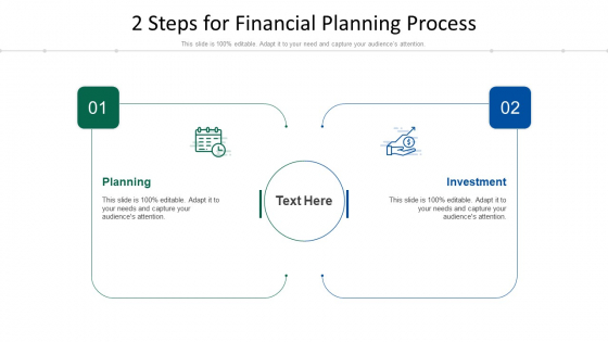 2 Steps For Financial Planning Process Ppt PowerPoint Presentation File Format Ideas PDF