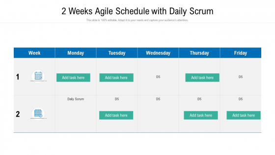 2 Weeks Agile Schedule With Daily Scrum Ppt Layouts Clipart Images PDF 2 Weeks Agile Schedule With Daily Scrum Ppt Layouts Clipart Images PDF