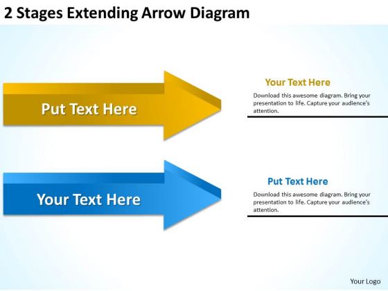 2 Stages Extending Arrow Diagram Templates For Business PowerPoint 2 Stages Extending Arrow Diagram Templates For Business PowerPoint