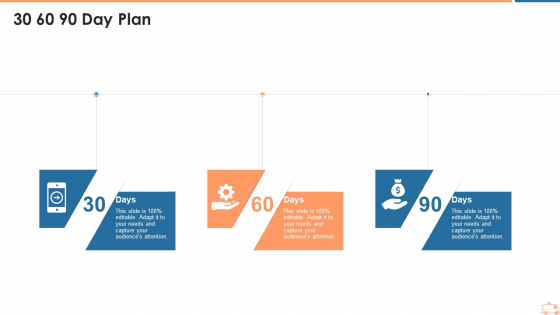 30 60 90 Day Plan Ppt Model Brochure PDF
