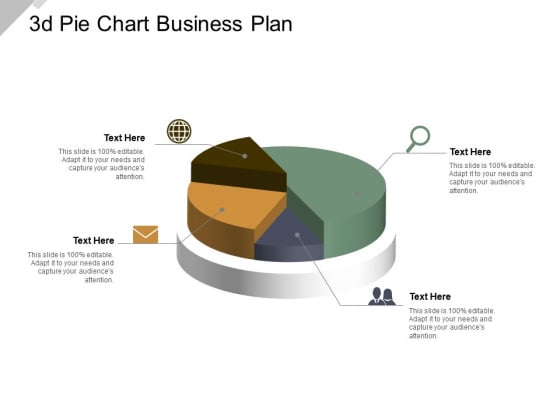 3D Pie Chart Business Plan Ppt PowerPoint Presentation Model Guidelines