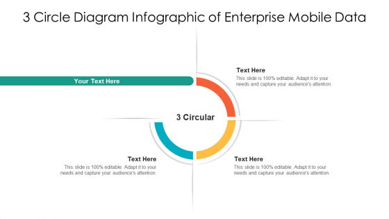 3 Circle Diagram Infographic Of Enterprise Mobile Data Ppt PowerPoint Presentation File Elements PDF