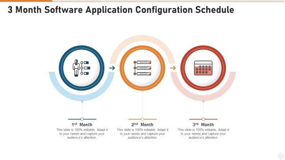 3 Month Software Application Configuration Schedule Clipart PDF