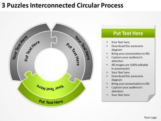 3 Puzzles Interconnected Circular Process Consultant Business Plan PowerPoint Templates 3 Puzzles Interconnected Circular Process Consultant Business Plan PowerPoint Templates
