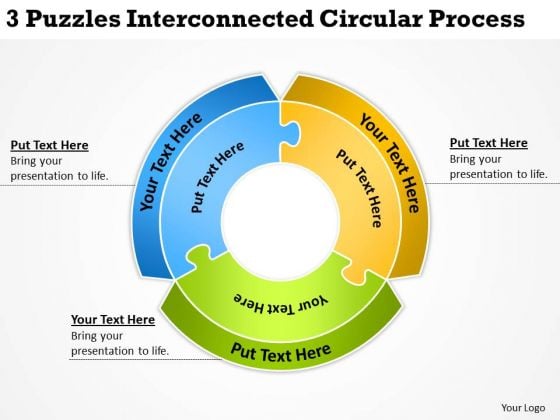 3 Puzzles Interconnected Circular Process Ppt Example Business Plan PowerPoint Slides 3 Puzzles Interconnected Circular Process Ppt Example Business Plan PowerPoint Slides