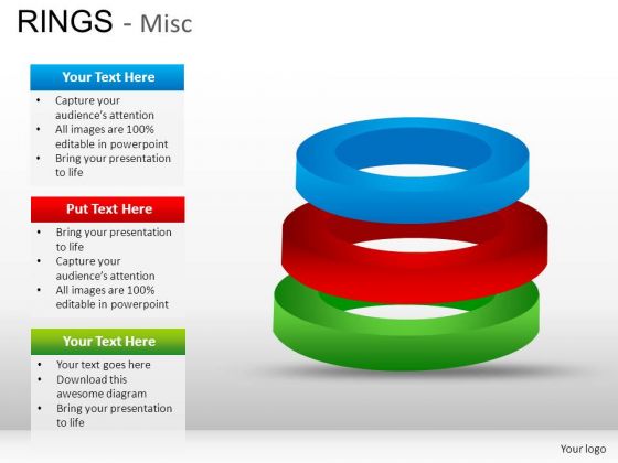 3 Rings Stacked PowerPoint Slides And Ppt Diagram Templates