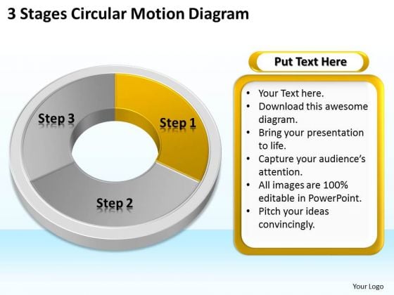 3 Stages 3d Circular Motion Diagram Businessplan PowerPoint Slides 3 Stages 3d Circular Motion Diagram Businessplan PowerPoint Slides