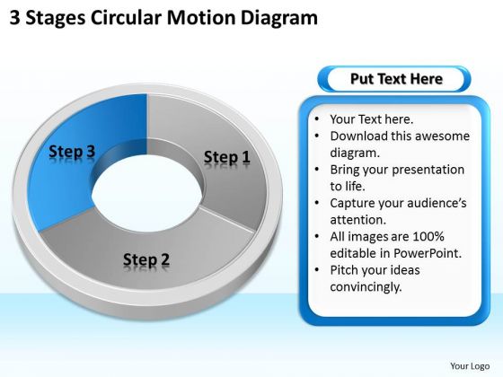 3 Stages 3d Circular Motion Diagram Template Of Business Plan PowerPoint Templates 3 Stages 3d Circular Motion Diagram Template Of Business Plan PowerPoint Templates