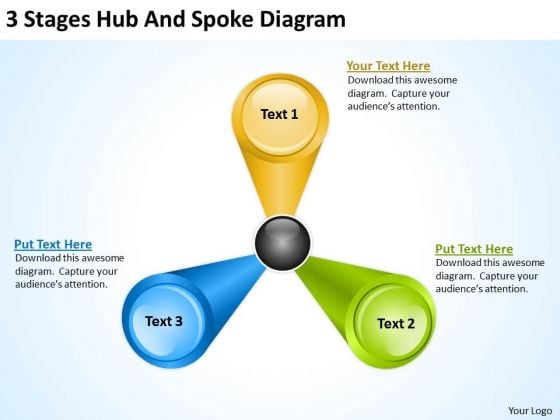 3 Stages Hub And Spoke Diagram Strategic Business Planning PowerPoint Slides 3 Stages Hub And Spoke Diagram Strategic Business Planning PowerPoint Slides