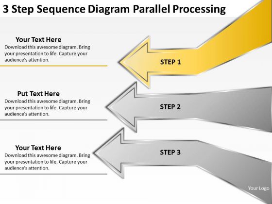 3 Step Sequence Diagram Parallel Processing Hot Dog Business Plan PowerPoint Slides 3 Step Sequence Diagram Parallel Processing Hot Dog Business Plan PowerPoint Slides