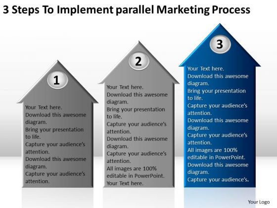 3 Steps To Implement Parallel Marketing Process Ppt Business Plan PowerPoint Slides 3 Steps To Implement Parallel Marketing Process Ppt Business Plan PowerPoint Slides
