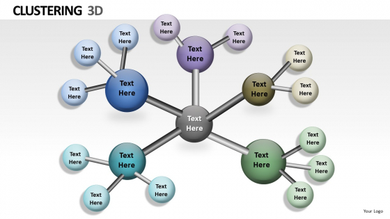 3d Network Clusters PowerPoint Slides And Ppt Diagram Templates