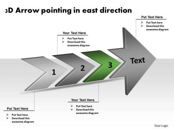 3d Arrow Pointing East Direction Ppt Flow Diagram PowerPoint Slides 3d Arrow Pointing East Direction Ppt Flow Diagram PowerPoint Slides