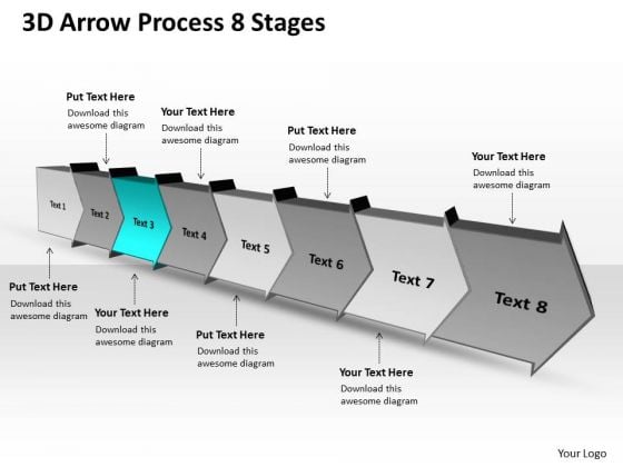 3d Arrow Process 8 Stages Production Flow Chart PowerPoint Slides 3d Arrow Process 8 Stages Production Flow Chart PowerPoint Slides