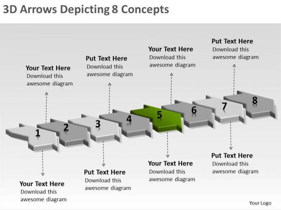 3d Arrows Depicting 8 Concepts Electrical Circuit Simulator PowerPoint Slides 3d Arrows Depicting 8 Concepts Electrical Circuit Simulator PowerPoint Slides