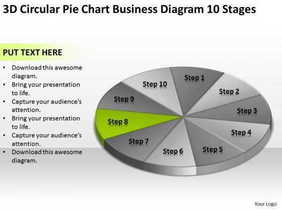 3d Circular Pie Chart Business Diagram 10 Stages Plans Online PowerPoint Templates