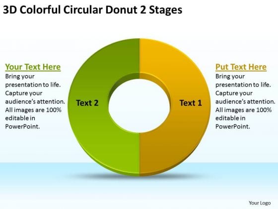 3d Colorful Circular Donut 2 Stages Buy Business Plan PowerPoint Templates 3d Colorful Circular Donut 2 Stages Buy Business Plan PowerPoint Templates