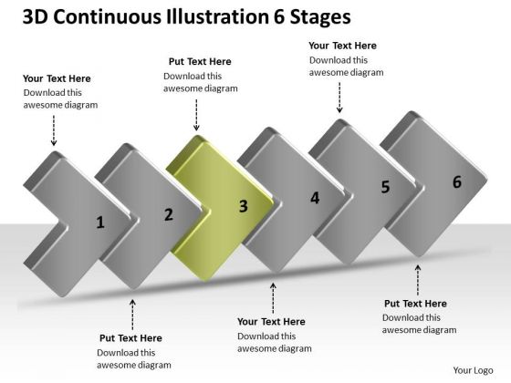 3d Continuous Illustration 6 Stages Work Process Flow Chart PowerPoint Templates 3d Continuous Illustration 6 Stages Work Process Flow Chart PowerPoint Templates