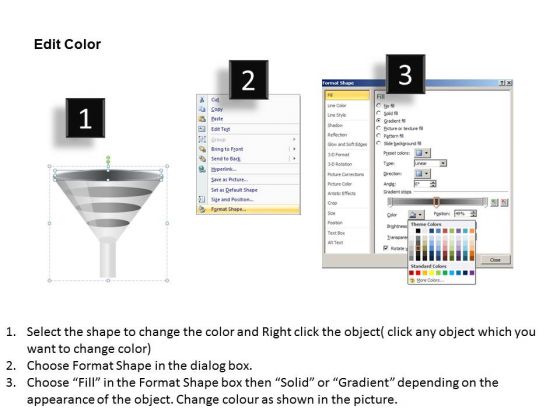 3d Conversion Funnels Shapes PowerPoint Templates Ppt Slides unique content ready