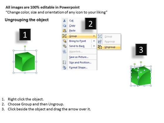 3d cube built in powerpoint 2