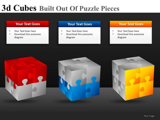 3d Cubes Built Out Of Puzzle Pieces Ppt 23 3d Cubes Built Out Of Puzzle Pieces Ppt 23