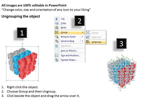 3d cubes powerpoint presentation template 2