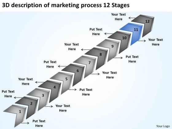 3d Description Of Marketing Process 12 Stages Free Business Plan Template PowerPoint Slides 3d Description Of Marketing Process 12 Stages Free Business Plan Template PowerPoint Slides